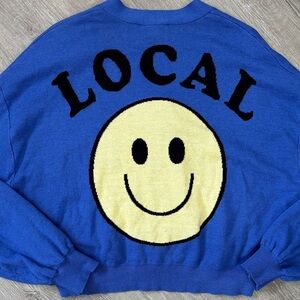 Blue cozy women’s Cardigan by Ascot and Hart smile (Local) small